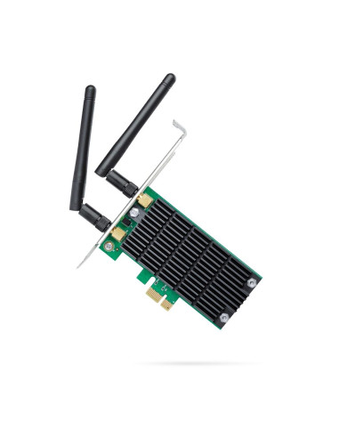 Безжичен адаптер TP-LINK Archer T4E, AC1200 dual band, PCI-EX, две външни антени