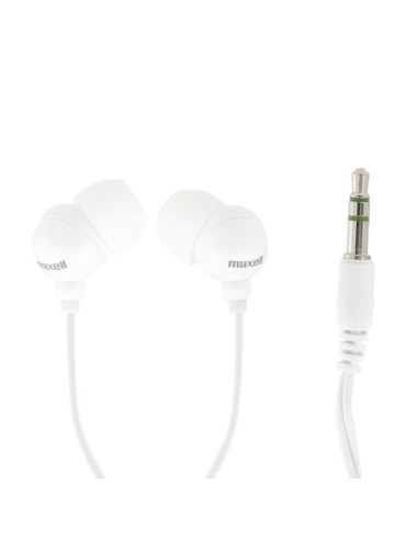 Слушалки MAXELL PLUGZ, In-Ear, Бял