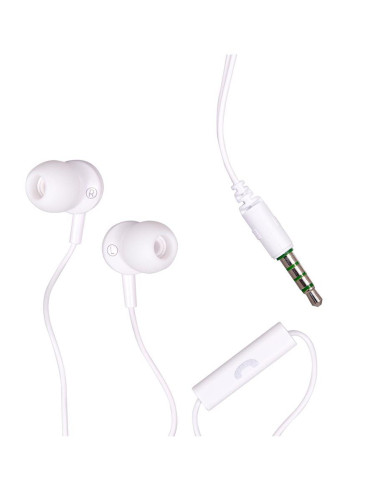 Слушалки с микрофон MAXELL EB-875 Ear BUDS, тапи, бели