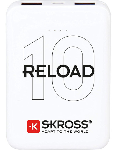 Външна батерия SKROSS RELOAD 10, 10000 mAh, Бял