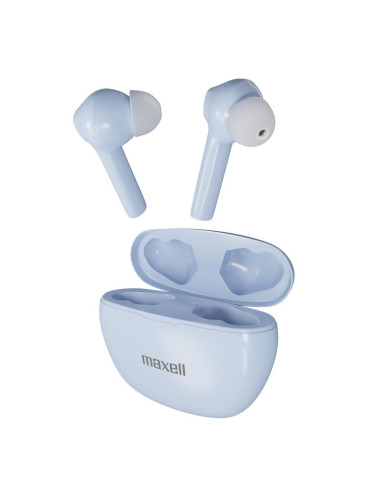 Блутут слушалки с докинг кутийка MAXELL Dynamic, True Wireless, Сини