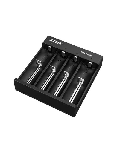 Зарядно у-во XTAR MC4S, USB Type-C, Universal Charger, LiIon - NIMH, 18650, CR123, AA, AAA