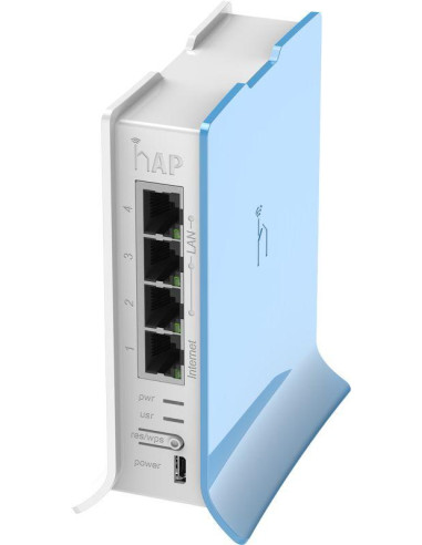 Безжичен Access Point MikroTik hAP lite RB941-2nD-TC, 32MB RAM, 4xLAN, built-in 2.4Ghz 802.11b/g/n, tower case