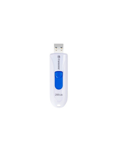 Transcend 256GB, USB3.1, Pen Drive, Capless, White