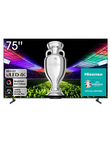 Hisense 75" U7KQ, 4K Ultra HD 3840x2160, ULED, FALD, Quantum Dot, 144Hz, IPS, HDR 10+, HLG, Dolby Vision IQ, Dolby Atmos, Sma