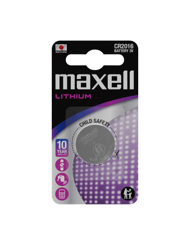 Бутонна литиева батерия MAXELL CR2016 3V