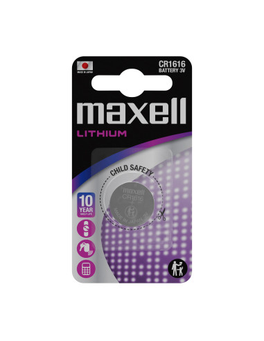 Бутонна литиева батерия MAXELL CR1616 3V