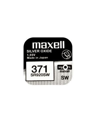 Бутонна батерия сребърна MAXELL SR-920 SW /370/371/AG6 1.55V