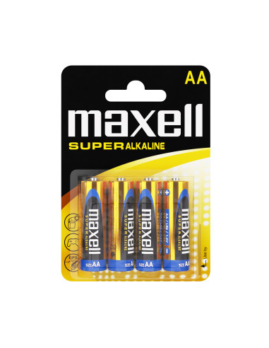 Супералкални батерии MAXELL LR6 XL /4 бр. в блистер/ 1.5V