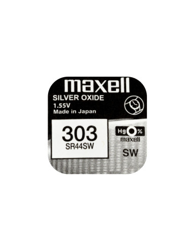 Бутонна батерия сребърна MAXELL SR44 SW/357/ 1.55V