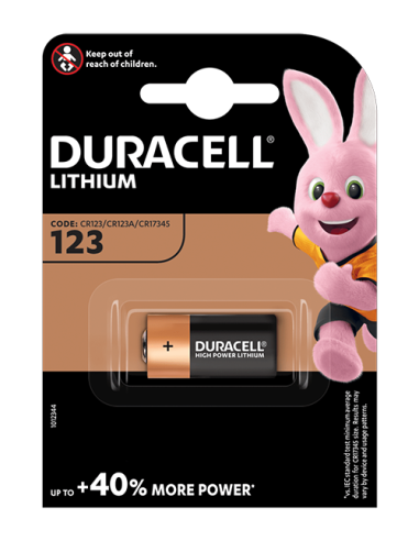 Батерия литиева Фото DURACELL CR-123 3V