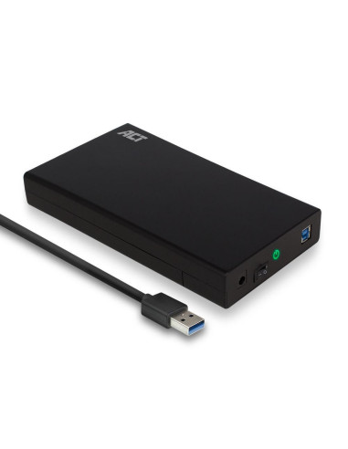 Чекмедже за твърд диск ACT AC1405, 3.5", SATA, USB 3.1 Gen1 (USB 3.0), Черен