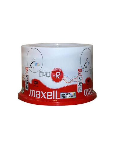 DVD-R MAXELL, 4,7 GB, 16x, Printable, 50 pk cake box