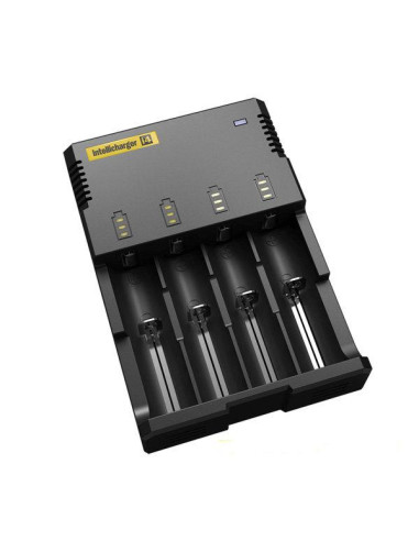 Зарядно у-во NITECORE i4, Universal Charger, LiIon - NIMH, 18650, CR123, AA, AAA, C, D