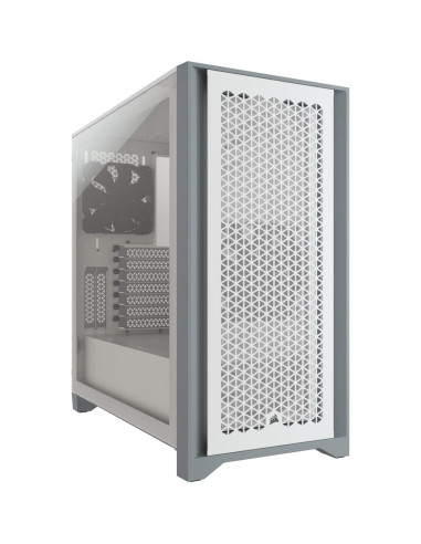 Кутия Corsair 4000D Airflow Mid Tower, Tempered Glass, Бяла