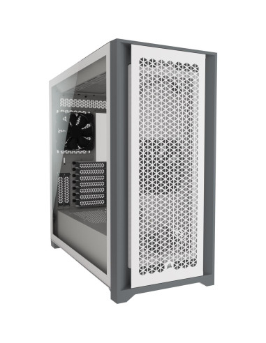 Кутия Corsair 5000D Airflow Mid Tower, Tempered Glass, Бяла