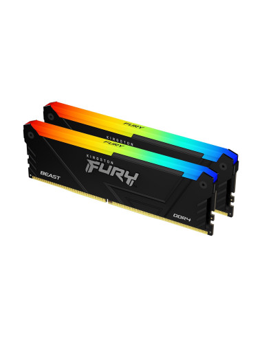 Памет Kingston FURY Beast Black RGB 64GB(2x32GB) DDR4 3600MHz CL18