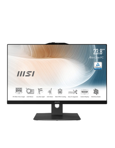 MSI Modern AM242 11M-860EU, AiO, i5-1135G7 2.4GHz, 23.8" IPS (1920x1080 FHD) AG, Built-in Webcam, RAM 8GB (up to 64GB), 512GB