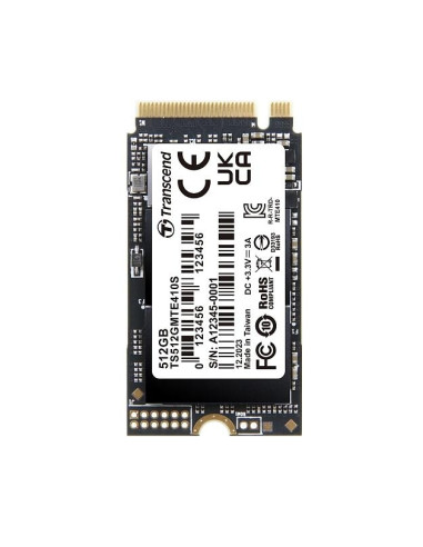 Transcend 512GB, M.2 2242, PCIe Gen4x4, NVMe, 3D TLC, DRAM-less