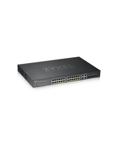 ZyXEL GS1920-24HPv2, 28 Port Smart Managed Switch 24x Gigabit Copper and 4x Gigabit dual pers., hybird mode, standalone or Ne