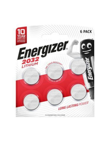 Бутонна батерия литиева ENERGIZER CR2032. 3V, 6pk блистер