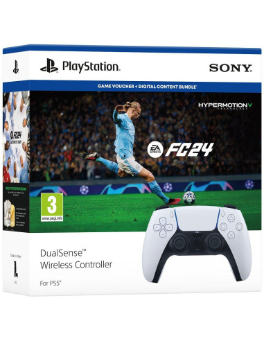 Безжичен геймпад Sony PS5 DualSense Wireless Controller + EA Sports FC 24 Bundle