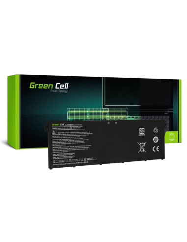 Батерия за лаптоп GREEN CELL, ACER AC14B3K AC14B8K Aspire 5 A515 A517 R15 R5-571T LiIPo 15,2V 2100mAh