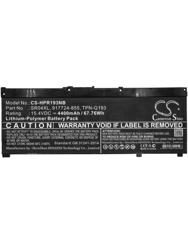 Батерия за лаптоп HP Omen 15-ce000ng, Pavilion 15-CE015DX SR04XL LiPo 15,4V 4400mAh CAMERON SINO