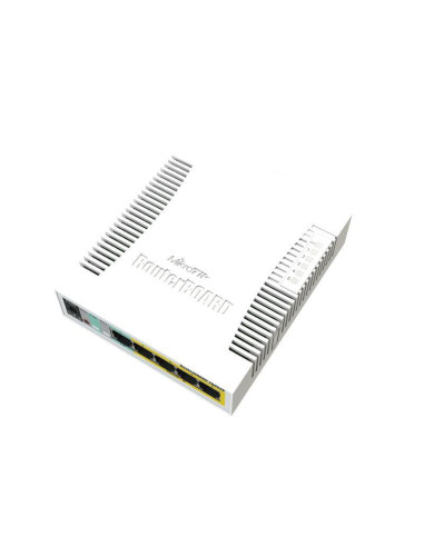 Суич MikroTik RB260GSP, 5-port 10/10/1000+1xSFP, PoE