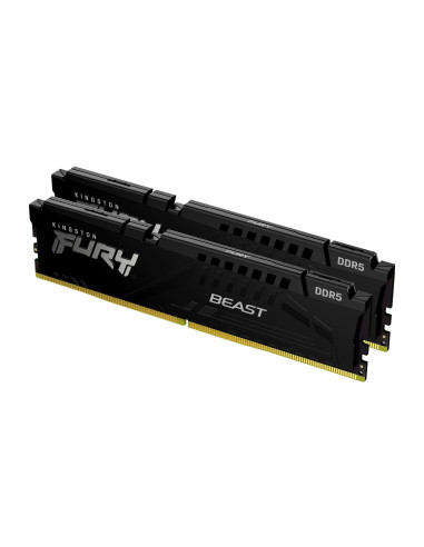 Памет Kingston FURY Beast Black 64GB(2x32GB) DDR5 - KF564C32BBK2-64