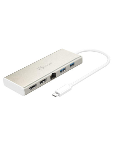 Докинг станция j5 create JCD381, USB-C, 2x HDMI, USB 3.1, PD 2.0, LAN