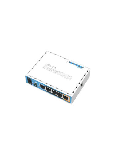 Безжичен Access point MiKrotik HAP RB951UI-2ND, 5 x 10/100 Mbps, PoE, Бял