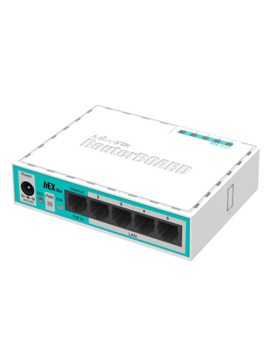 Рутер MiKrotik RB750R2, 10/100 Mbps, PoE, 64 MB, CPU 850MHz, Бял