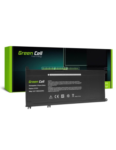 Батерия за лаптоп GREEN CELL, Dell 33YDH, Dell Inspiron G3 3579, 3779, G5 5587, G7 7588, 7577, 7773, 7778, 7779, 7786, Latitu