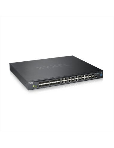 ZyXEL XS3800-28, 28-port 10GbE L2+ Managed Switch Nebula Flex Pro (dual AC,1 year NCC Pro pack license bundled)