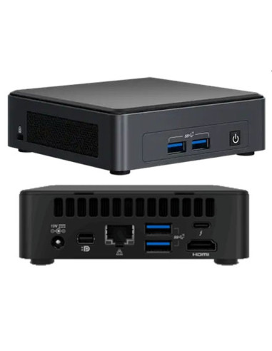 Intel NUC 11 Pro Kit NUC11TNKi7: Intel Core i7-1165G7, Intel Iris Xe Graphics, Dual HDMI 2.0b w/HDMI CEC, Dual DP 1.4a via Ty