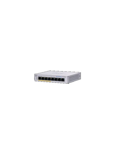 Cisco CBS110 Unmanaged 8-port GE, Partial PoE, Desktop, Ext PS