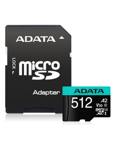 ADATA 512GB MicroSDXC UHS-I U3 V30S (with adapter)