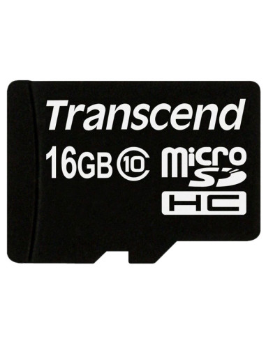 Transcend 16GB micro SDHC (No Box - Adapter, Class 10)