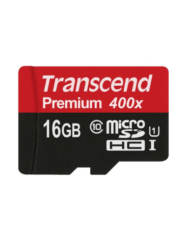 Transcend 16GB micro SDHC UHS-I Premium (No Box - Adapter, Class 10)