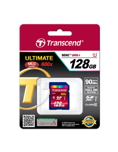 Transcend 128GB SDXC UHS-I (Class10)