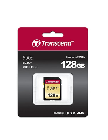 Transcend 128GB SD card UHS-I U3, MLC