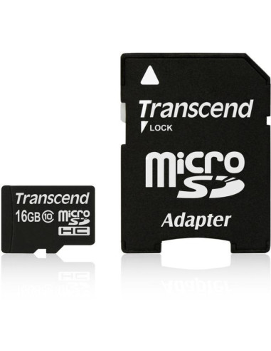 Transcend 16GB micro SDHC (with adapter, Class 10)