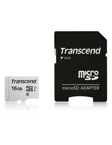 Transcend 16GB microSD w/ adapter UHS-I U1