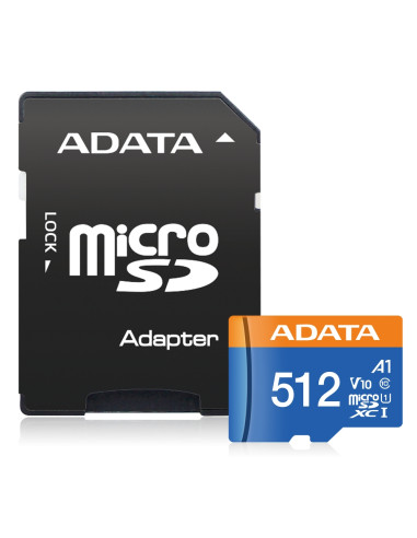 ADATA 512GB MicroSDXC UHS-I CLASS 10 (with adapter)