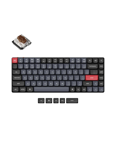 Геймърска механична клавиатура Keychron K3 Pro QMK/VIA - HS, Low Brown Switch