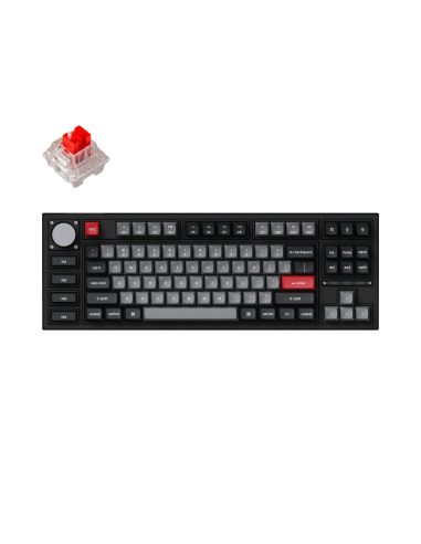 Клавиатура Keychron Q3 Pro Carbon Black TKL K Pro Red Switch RGB LED PBT