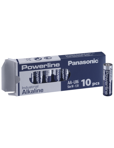 Алкални батерии индустриални LR6 AA 1,5V 10PK INDUSTRIAL Powerline PANASONIC