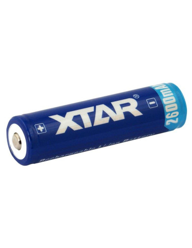 Акумулаторна батерия XTAR за фенери 18650 със защита , 2600mAh, Li-ion