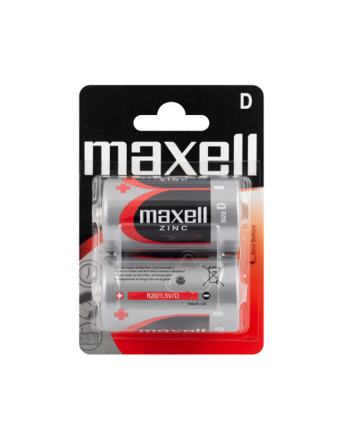 Цинк манганова батерия MAXELL R20 /2 бр. в блистер/ 1.5V